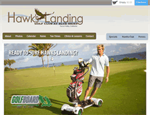 Tablet Screenshot of hawkslandinggolf.com